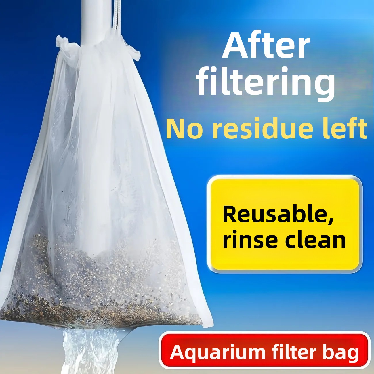 Nylon Fish Tank Filter Net Bag - Aquarium Fish Net ulasan dan harga