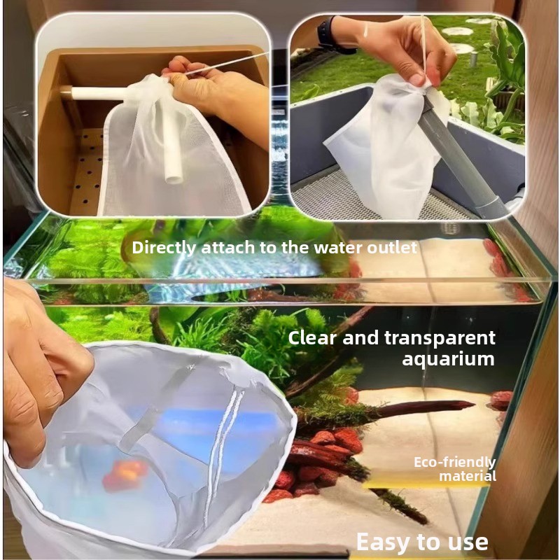 Nylon Fish Tank Filter Net Bag - Aquarium Fish Net ulasan dan harga