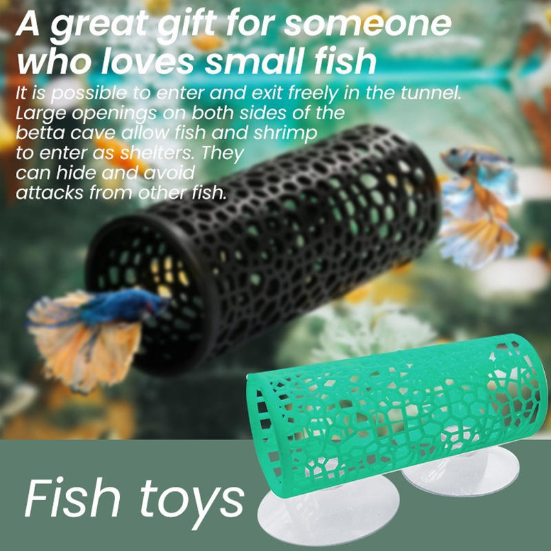 Aquarium Fish Tunnel Hideout P - Fish Toys For Aquarium ulasan dan harga