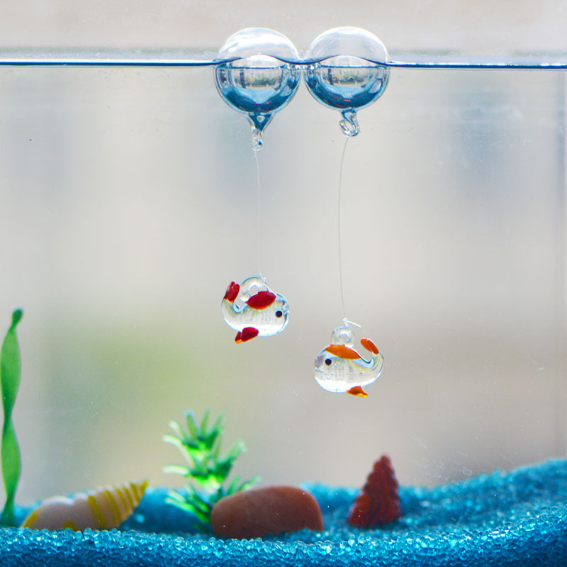 5PCS Glass Luminous Whale Floa - Aquarium Fish Game ulasan dan harga