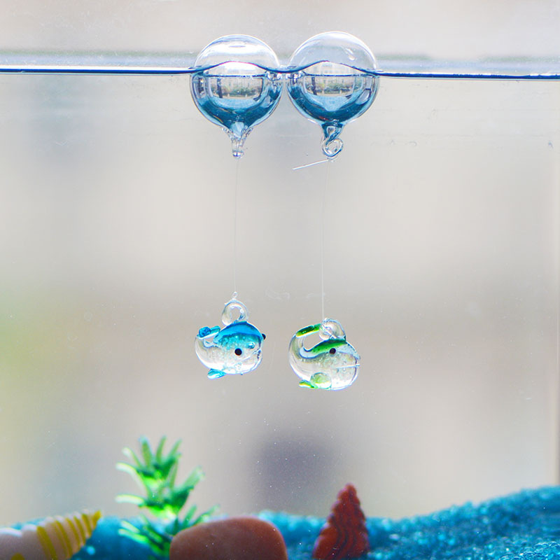 5PCS Glass Luminous Whale Floa - Aquarium Fish Game ulasan dan harga