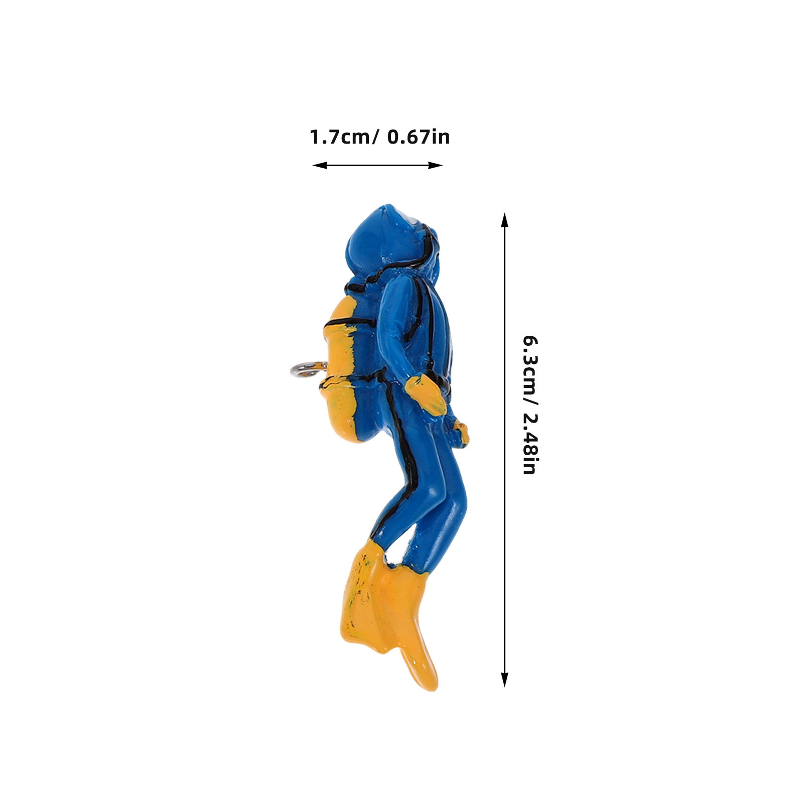 Floating Fish Tank Diver Decor - Aquarium Fish Unique ulasan dan harga